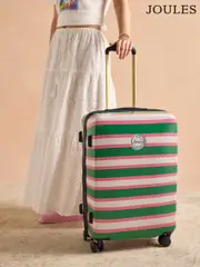 Joules Resort Stripe Medium Four Wheel Hard Shell Suitcase (G01740) | $436