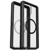 OtterBox Defender XT Clear Magnets Samsung Galaxy S25 5G (6.2') Case Dark Side Clear/Black - (77-97580), DROP+ 7X Military Standard, 7 Years Warranty 77-97580