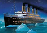 Paint by Numbers Titanic Ferry Iceberg Romantic Kit for Adults Beginners DIY Oil