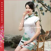 在飛比找樂天市場購物網優惠-東方美人旗袍唐裝專賣店 LGD108。仿絲軟緞時尚印花半月包