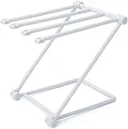 Home Kitchen Countertop Dishcloth Drying Rack, Folding Dishcloth Holder, Blue/Pink/Gray Rag Dishcloth Storage Multi-Purpose Rag Rack