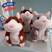 Talking Hamster Chat Mimicry Plush Toy Nod Mouse Record Xmas Doll Cute Pet
