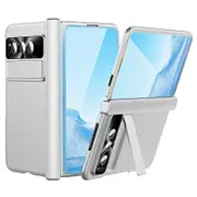 For Google Pixel Fold Full Protection Phone Case Kickstand Folding Design PC Phone Cover