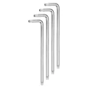 4pcs T40 Tamper Proof Torx Star Key Bit Wrench 5.75" Long Arm CR-V Hand Tool