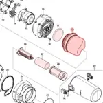 【欣瑋】MAKITA 牧田 DCL286 專用配件 HEPA 濾網 過濾棉 過濾網 濾心 海綿 過濾器 DCL286F