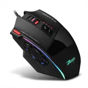 Wired game mouse 10000 DPI 13 button adjustment, LED light color can be selected by software up to 16 million color spectrum