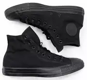 Converse All Star Chuck Taylor Hi-Top Monochrome Canvas Sneaker Shoe Men's 9.5