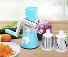 Manual Slicer 3 Blade Kitchen Multifunction Vegetable Food Rotary Grater Chopper