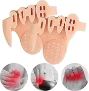 Toe Separators For Overlapping Toes - Five-hole Foot Divider,Thickened Foot Corrector, Arch Massage Half-Size Mat For Women Male