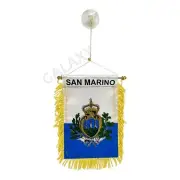 San Marino Flag Mini Banner / Double Sided Mini San Marino Car Window Flag