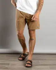 [Billabong] Billabong Men's Larry Cord Shorts in Vintage Brown Size Small S Vintage Brown