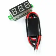 2.5 - 30V Blue LED Panel Voltmeter DC Lithium Battery Arduino Pi Flux Workshop