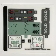 LEGO STICKER SHEET 75577 Avatar Mako Submarine Decals The Way Of The Water