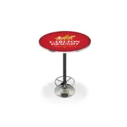 A Man & His Cave Carlton Draught Retro Bar Table Home Pub Round 70cm Red