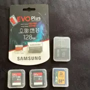 Samsung Evo Plus 128gb Micro Card With Adapter Plus Three Cards