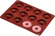 Silicone Donut Baking Pan - Doughnut Baking Pan | Silicone Donut Mold Decor | Dishwasher Safe Dessert Making Tool for Jellies, Candies, Puddings, Pastries