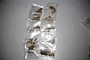 400 PIECS EARRING CLAMP GOLD FIRE MOUNTAN GEMS CLIP-ON GLP 6.5MM BALL W/LP 16MM