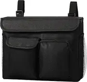 Mobility Scooter Bag Storage Bag in Oxford Cloth Water Resistant Side Pockets Storage Tote Travel Messenger Bag Straps for Quick and Easy Install for Wheelchairs