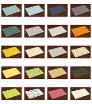 Fabric Place Mats 4 Piece Set Dining and Kitchen Table Ambesonne
