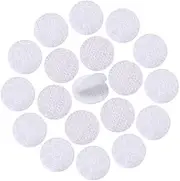 DFYOUHOME® 128 Pairs Self Adhesive Dot 1 inch Round Hook and Loop with Waterproof Sticky Glue Tape Back Nylon Dot Strip Fastener Light Weight Stronghold for Classroom, Office, Home (White)