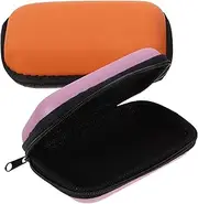 ETHZZLE 2pcs Portable Hard Drive Case Durable Protective Storage Box for Travel Organizes Electronics Accessories Stylish Design