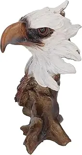 Animals Head Statue, Eagle Head Sculpture, Eagle Statue Decor, Imitation Wood Root Retro Animal Eagle Head Statue Ornament, Collectible Decorative for Home Office Living Room