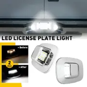 For 1988-00 Chevy C/K-Series 1500 2500 3500 White 6000K LED License Plate Lights