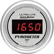 Autometer 2-1/16" Pyrometer, 0-2000 ｡F, Ultra-Lite Digital (6545)