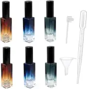 Perfume Travel Spray Bottle 10Ml 6 Pcs, Glass Perfume Atomizer Refillable