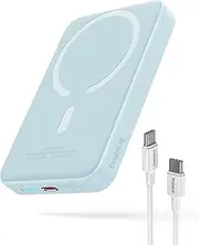 Baseus Magnetic Power Bank, 10000mAh Wireless Portable Charger PD 20W (Blue)