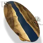 Oval Epoxy Resin Dining Table | Epoxy Coffee Table for Home Decor (only top)