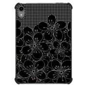 iPad mini (6th gen) iPad Impact Case Cherry Blossom Grid Black