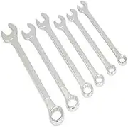6PCS 8-19mm Combination Spanner Set Carbon Steel Metric CRV Gear Ratchet Wrench