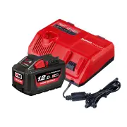 Milwaukee M18HOSPS121B - 18V High Output Starter Pack - 1 x 12.0Ah + Super Charger