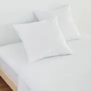 Cotton Bedding - European Pillowcases / White