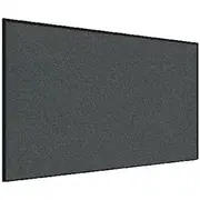 Stilford Screen 1800 W x 1250 H mm Black Frame Grey Fabric