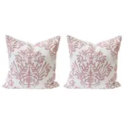 2x LVD Cushion Pink Baroque 1 Throw Pillow Home/Lounge/Sofa Decor 45cm Square