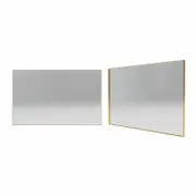 Forme 1200mm Brushed Gold Rectangle Framed Mirror