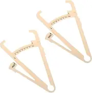 2Pcs Handheld Measurement Device Accurate Skinfold Caliper for Men Women for Measuring Abdominal Waist Arm Hip and Leg Fat Percentages