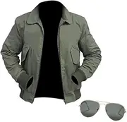 [Spazeup] Tom G1 Pilot Flying Aviator Brown Bomber Leather Jacket for Gun Top Cruise Maverick 2020