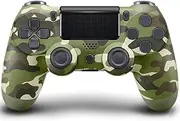 Wireless Controller for PS-4,Compatible with P-S4/Pro/Slim/PC Bluetooth Controller,Dual Vibration,Touch Panel, 3.5mm Audio Jack,Six-Axis Joystick(Green Camo)