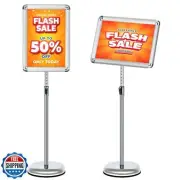 VAIIGO 11x17 Adjustable Sign Holder Stand, Pedestal Poster Menu Stand, Heavy