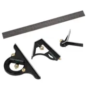 11.8inch 3 in 1 Positioner Level Ruler Stainless Steel Protractor Angle Finder
