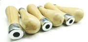 File Handles Lutz Skroo-Zon #4 for 6" Files with Self Threading Insert Set of 6