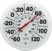 Indoor Outdoor Big and Bold Dial Thermometer Wireless Thermometer with Easy