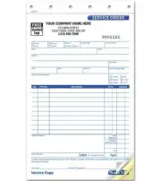 1000 Service Order, Carbonless, Small Format / Nebs Deluxe No. AUT0307 / 2 Part