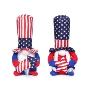 Veterans Day American Gnomes Star Scandinavian Swedish Tomtes Couple Decorations