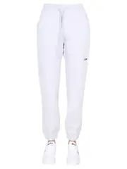 [MSGM] MSGM-Jogging Pants With Logo Print-Donna M
