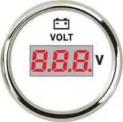 Universal 52MM Voltmeter 8-32V Volt Meter Auto Voltage for Marine Boat Automobile Truck Motorcycle Accessories 12V 24V Voltmeter(WS 832V)