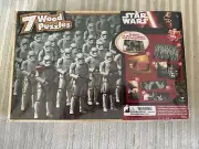 Star Wars 7 Wood Puzzles "The Force Awakens" in Wood Storage Box ~NEW IN BOX~